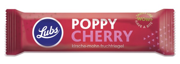 Fruchtriegel Poppy Cherry, 40g