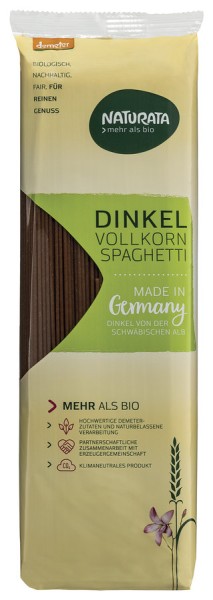 Dinkel-Vollkorn-Spaghetti DEMETER, 500g