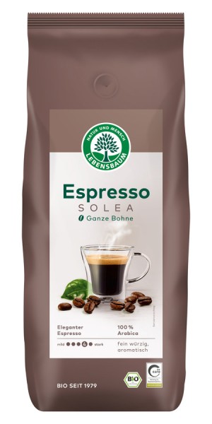 Solea Espresso ganze Bohne - Vorrat, 1kg