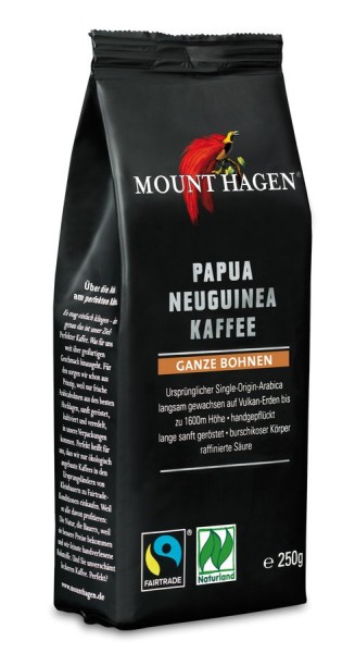 Papua-Neuguinea Kaffee Fairtrade ganze Bohne, 250g