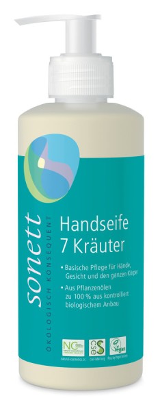 Handseife 7-Kräuter - Spender, 300ml