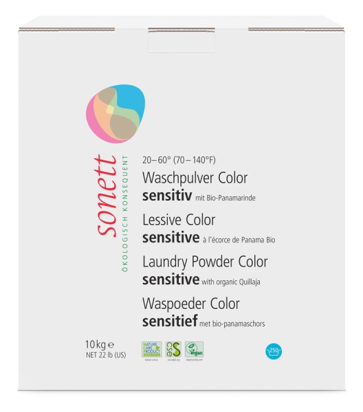 Waschpulver Color sensitiv im Karton, 10kg