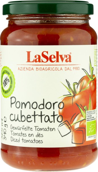 Pomodoro cubettato - gewürfelte Tomaten, 340g
