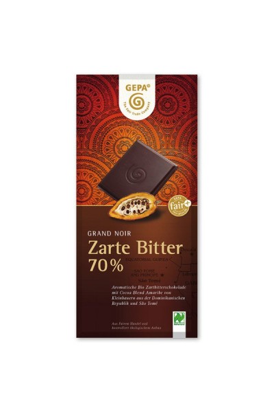 Zarte Bitter 70% FairTrade, 100g