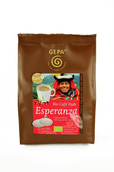 Kaffee Esperanza FairTrade Pads, 18x7g
