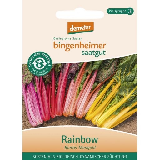 Blatt-Mangold bunt Rainbow bioverita, Tüten