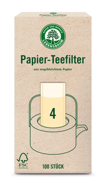 Papier-Teefilter Größe 4, 100Stück