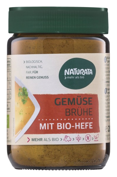 Gemüsebrühe mit Biohefe glutenfrei - Glas, 200g