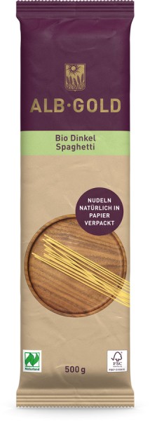 Dinkel-Spaghetti hell in Papiertüte, 500g