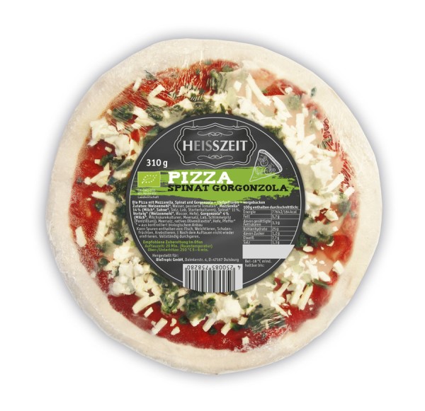 TK-Steinofen-Pizza Spinat-Gorgonzola Heisszeit, 310g