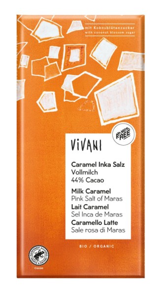 Caramel Inka Salz Vollmilch 44%, 80g