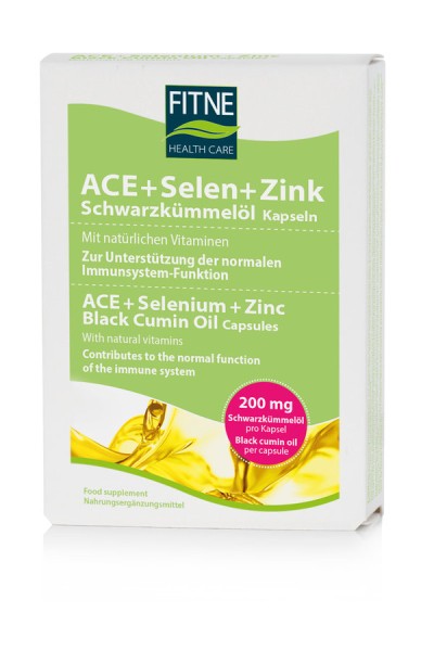 ACE+Selen+Zink+Schwarzkümmelöl - Kapseln, 60Stück