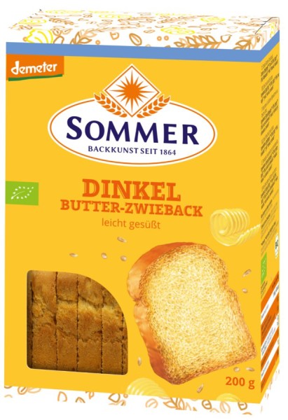 Dinkel Butter-Zwieback DEMETER, 200g
