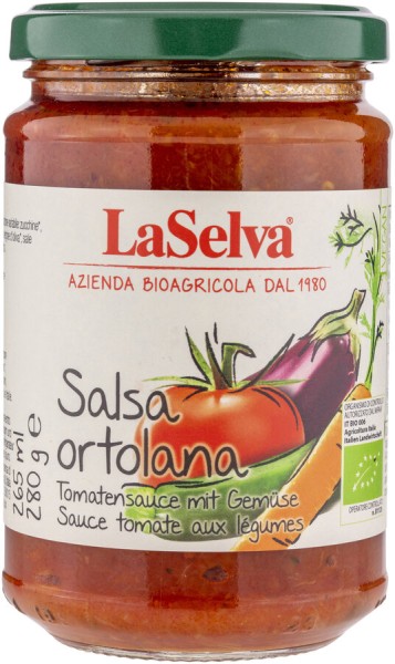 Salsa Ortolana - Tomatensauce mit Gemüse, 280g