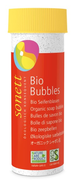 BIO BUBBLES Bio-Seifenblasen mit 3 Blasringen, 45ml