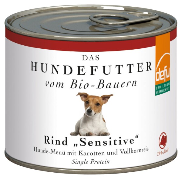 Hundefutter Rind sensitiv - Dose, 200g