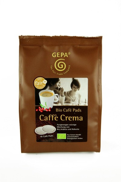 Kaffee Crema Fairtrade Pads, 18x7g