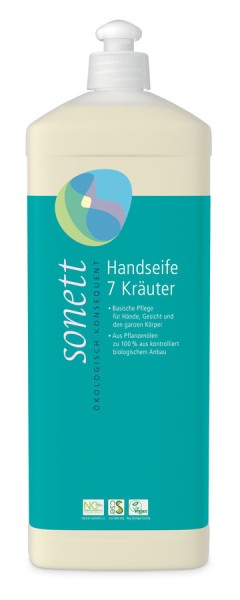 Handseife 7-Kräuter - Nachfüllflasche, 1,0l