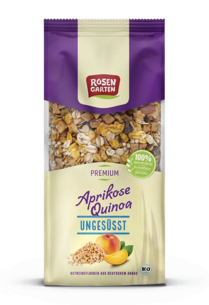 Aprikose Quinoa Müsli ungesüßt, 375g
