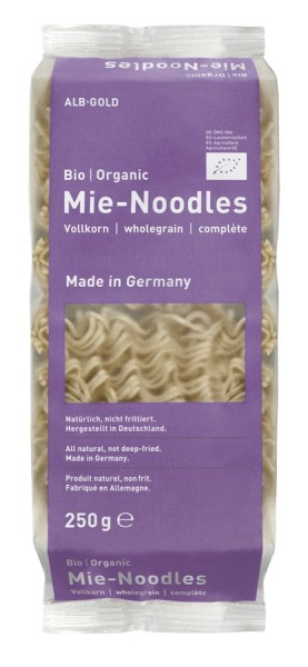 Mie-Noodles aus Vollkorn für Wok-Gerichte, 250g