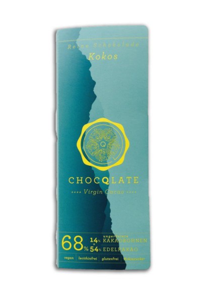 Tafel Virgin Cacao Kokos 68%, 75g