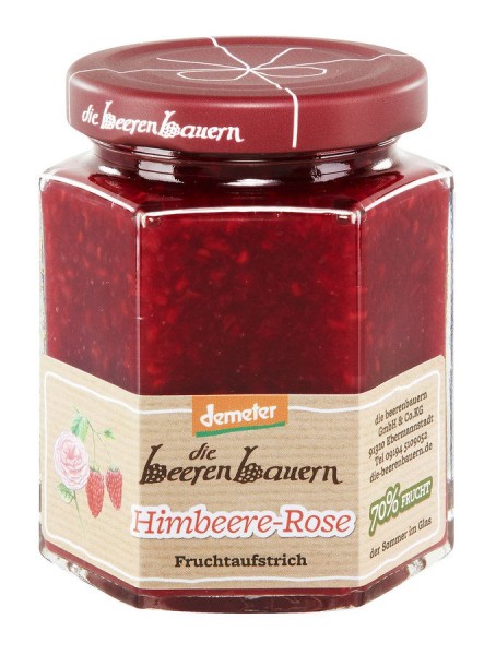 Aufstrich Himbeer-Rose DEMETER, 200g