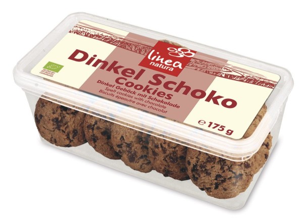 Dinkel Schoko Cookies - Mehrzweckdose, 175g