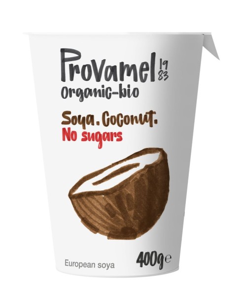 Soja-Joghurtalternative Kokos ohne Zucker, 400g