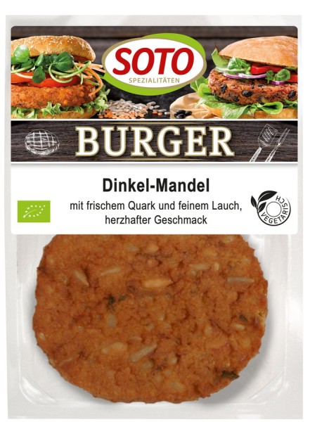 Burger Dinkel-Mandel-Bratling 2St, 200g