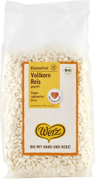 Vollkorn-Reis gepufft ungesüßt glutenfrei, 125g