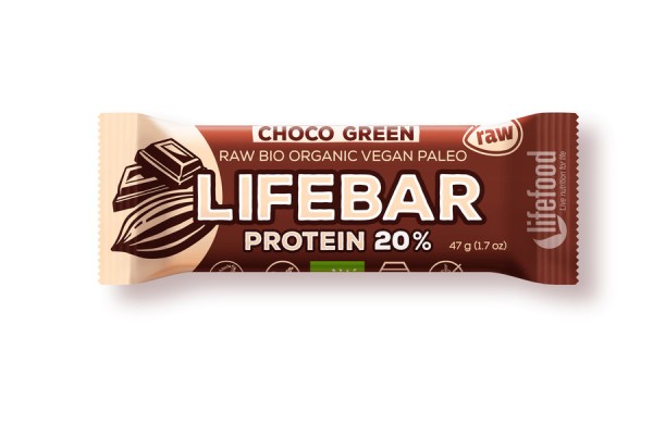 lifebar Superfoods Schoko Green Protein, 47g