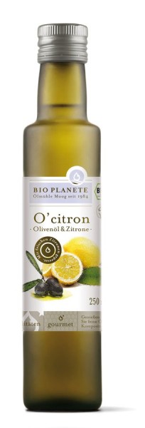 Olivenöl nativ extra mit Zitrone, 250ml
