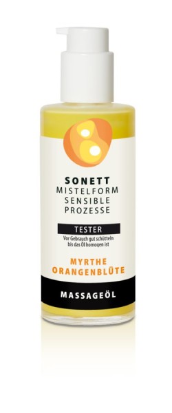 TESTER Mistelform Massageöl Myrthe-Orangenblüte, 70ml