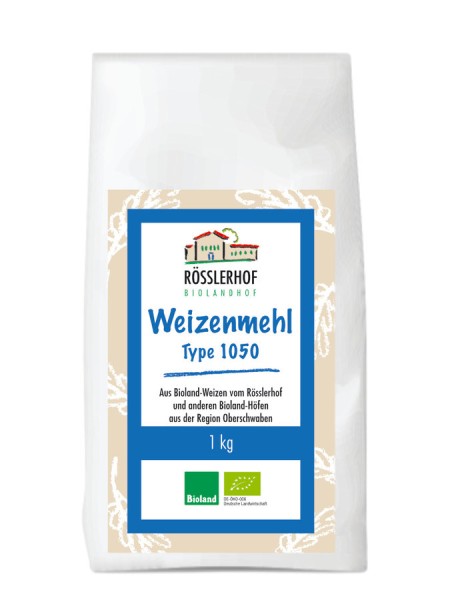 Weizenmehl Typ 1050 Rösslerhof BIOLAND, 1kg