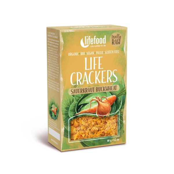 Life Crackers Sauerkraut glutenfrei vegan, 90g