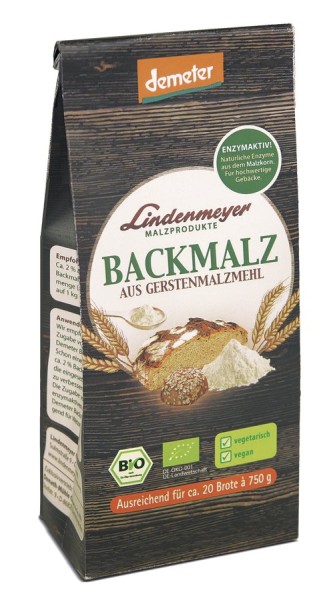 Backmalz aus Gerstenmalzmehl DEMETER, 200g