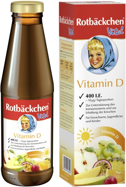 Rotbäckchen Vital Vitamin D, 0,45l