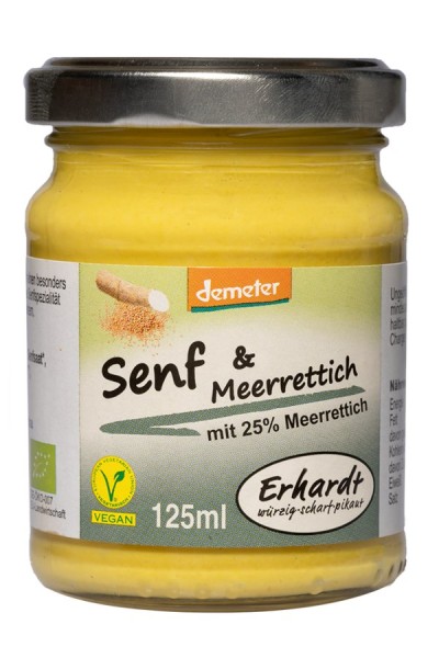 Senf & Meerrettich extra DEMETER, 125ml