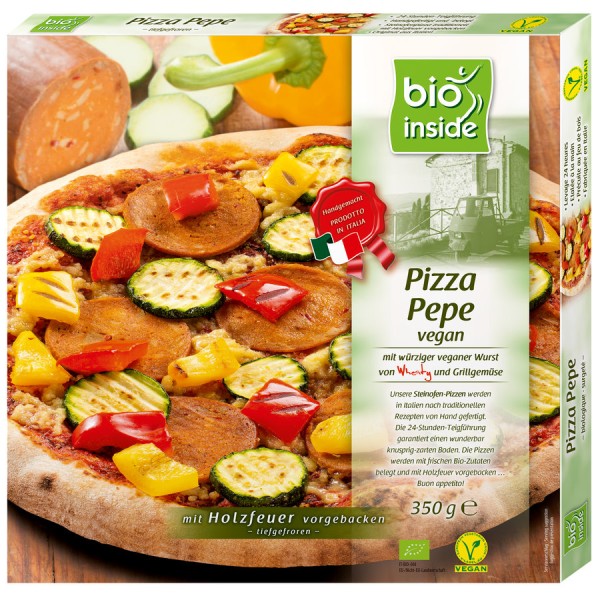 TK-Holzofen-Pizza Pepe vegan bio inside, 350g