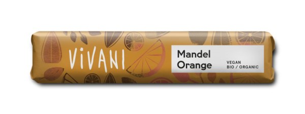 Rice Bar Mandel Orange, 35g