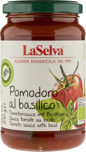 Pomodoro al basilico - Tomaten mit Basilikum, 340g