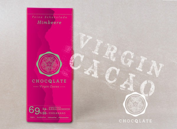 Tafel Virgin Cacao Himbeere 69%, 75g
