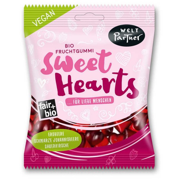 Fruchtgummimischung Sweet Hearts FairTrade, 100g