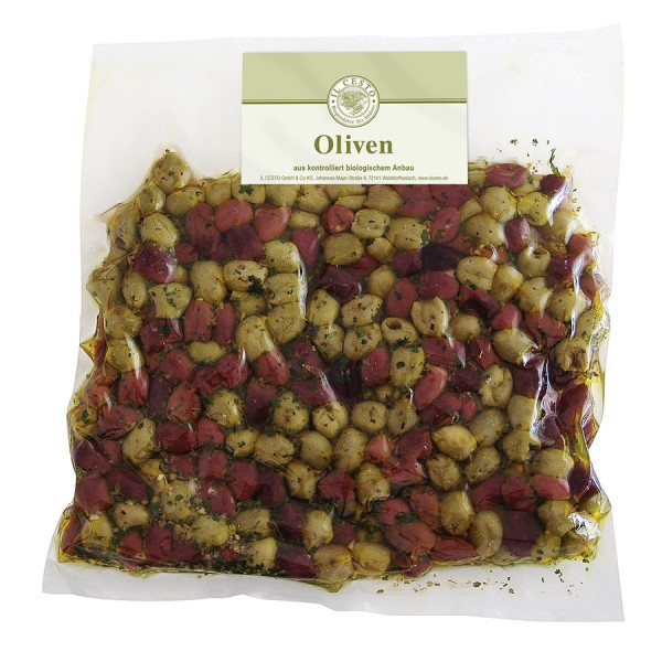 Oliven-Mix ensteint mariniert - Grossgebinde, kg