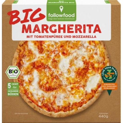 TK-Holzofen-Pizza BIG Margherita, 440g