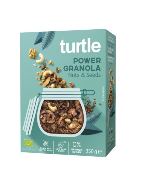 Turtle Power Granola Nüsse & Saaten glutenfrei, 350g