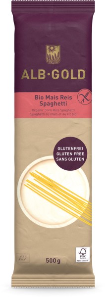 Mais-Reis-Spaghetti glutenfrei in Papiertüte, 500g