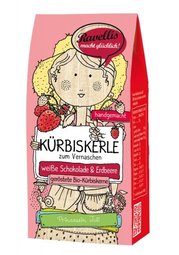 Kürbiskerle Weiße & Erdbeer - Prinzessin Juli, 80g