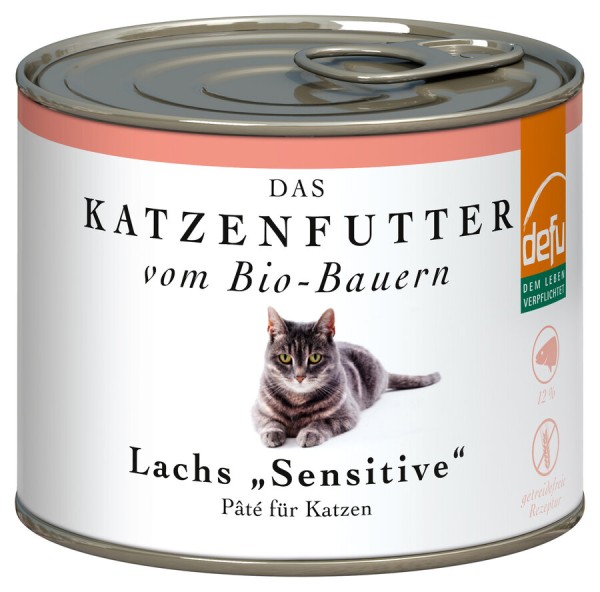 Katzenfutter Lachs Paté sensitiv - Dose, 200g