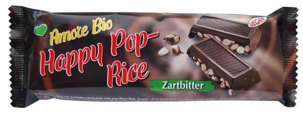 Happy Pop-Rice in Zartbitterschokolade, 50g